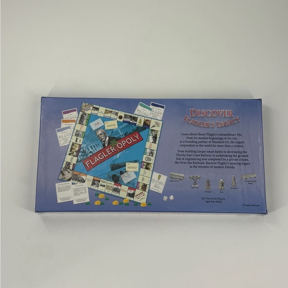 Flagler Opoly Monopoly Game Board Game New Sealed Standard Oil Company Florida - Picture 4 of 4